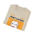 thumbnail image 2 of Funny Cat T-Shirt Living my best life, 2 of 6