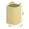 thumbnail image 4 of Generic Compact Pink Swing-Lid Desktop Trash Bin for Home, Office, and Bedroom - Creative Mini Waste Basket with 2L Capacity and Independent Inner Cylinder, 4 of 6