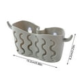 thumbnail image 4 of Estante para fregadero Cateissary gris, esponja para jabón, escurridor de tela, Cesta de almacenamiento, bolsa, soporte para grifo, soporte ajustable, Organizadores de utensilios de cocina, 4 of 6