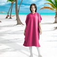 thumbnail image 4 of Playa Surf Poncho Secado Rápido Baño Vela Surf Surfers L XL Rosa Rojo Sunnimix Capa de playa, 4 of 8