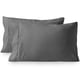 thumbnail image 1 of Juego de almohadas de microfibra ultra suave, hipoalergénicas, de doble cepillado, estándar, juego de 2, color gris, 1 of 4