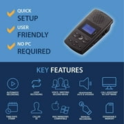 TR600 Landline Phone Call Recorder for Analog/IP/Digital Lines, Automatic Telephone Recording Device