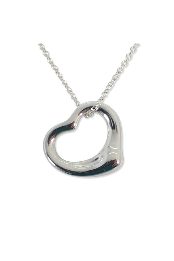 Pre-Owned TIFFANY 925 heart pendant necklace (Good)