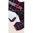 thumbnail image 3 of Inknowing Vintage Plaid Long Sleeve A-line Dress with Bow for Toddlers Girls Sizes 18M-5T, 3 of 6