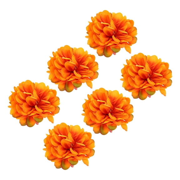 Masteelf 6 Pcs Mini Faux Flowers For Crafts High Realism Flower Heads For Diy Handmade Hat Decoration Artificial Flowers For Crafting Fake Flower Heads
