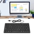 thumbnail image 1 of 78 Keys Keyboard, Ultra Slim Language Keyboard, Language USB Wired Compact Keyboard PC Computer Laptop USB Wired Keyboard, 1 of 7