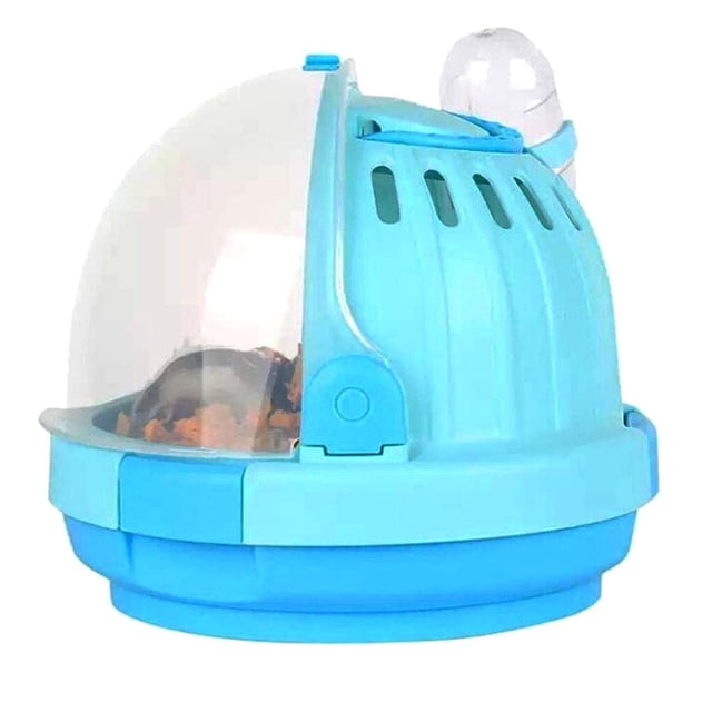 Cage Portable Transparente pour Animaux de Compagnie Respirante Transporteur de Voyage pour Animaux en Plastique