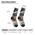 thumbnail image 2 of Balery Wolf Family Winter Wonderland Calcetas Largas con Estampado para Hombre y Mujer – Suaves y Transpirables, Talla Única (US 5-11), 2 of 6