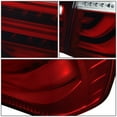 thumbnail image 4 of DNA Motoring TL-LED-3D-E9009-RD-SM For 2009 to 2011 BMW 3 -Series 4 -Dr Sedan 3D LED Light Bar Tail Lights Lamp (Smoked Red Lens) - E90 E91 E92 E93, 4 of 6