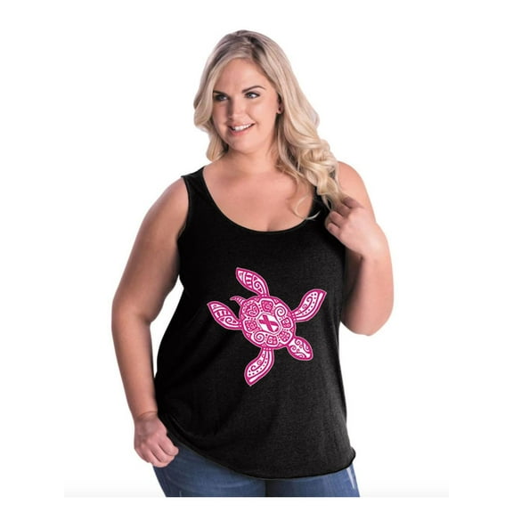 IWPF - Women's Plus Size Tank Top - Sea Turtle Hawaii