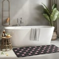 thumbnail image 2 of Black Cartoon Pink Winged Unicorn Pattern Kitchen Rug Mat,Kitchen Runner Rugs Non Skid Washable,Decorative Kitchen Floor Mats for Kitchen,Sink,Laundry,17"x47.2", 2 of 7
