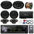 thumbnail image 1 of Pioneer DEHX6800BT Bluetooth Car CD Receiver Bundle Combo With 4x Rockford Fosgate R165X3 6.5" 3-Way Full-Range Coaxial Speaker + 2x 6x9" Inch Speakers + 4-Channel Amplifier W/ Install Kit + 50Ft Wire, 1 of 9