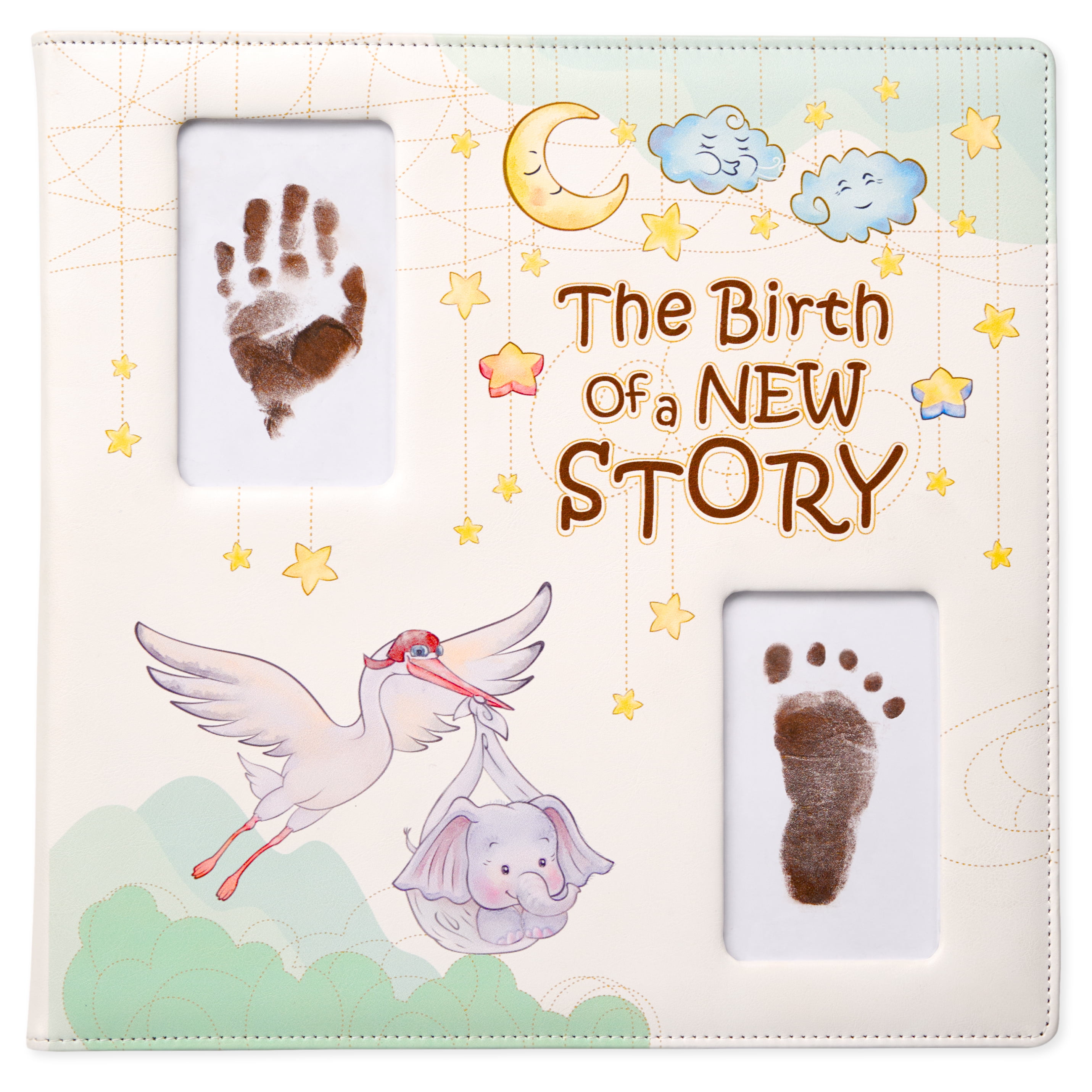 LeatherBound Baby Memory Book LooseLeaf Baby Scrapbook Album with