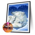 thumbnail image 1 of Cuadros Decorativos Kits de pintura de diamantes DIY 5D de madre e hijo de oso polartaladro redondo completo (B5522) Ehuebsd embutido en tela, 1 of 8