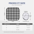 thumbnail image 3 of Balery Black White Plaid Parasol para parabrisas de coche de 2 piezas | Parasol plegable para parabrisas delantero de coche para la mayoría de sedanes-Small, 3 of 6