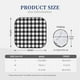 thumbnail image 3 of Balery Black White Plaid Parasol para parabrisas de coche de 2 piezas | Parasol plegable para parabrisas delantero de coche para la mayoría de sedanes-Medium, 3 of 6