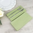 thumbnail image 2 of Efavormart 20 Pack | Sage Green Soft Linen-Feel Airlaid Paper Party Napkins, Highly Absorbent Disposable Dinner Napkins, 2 of 10