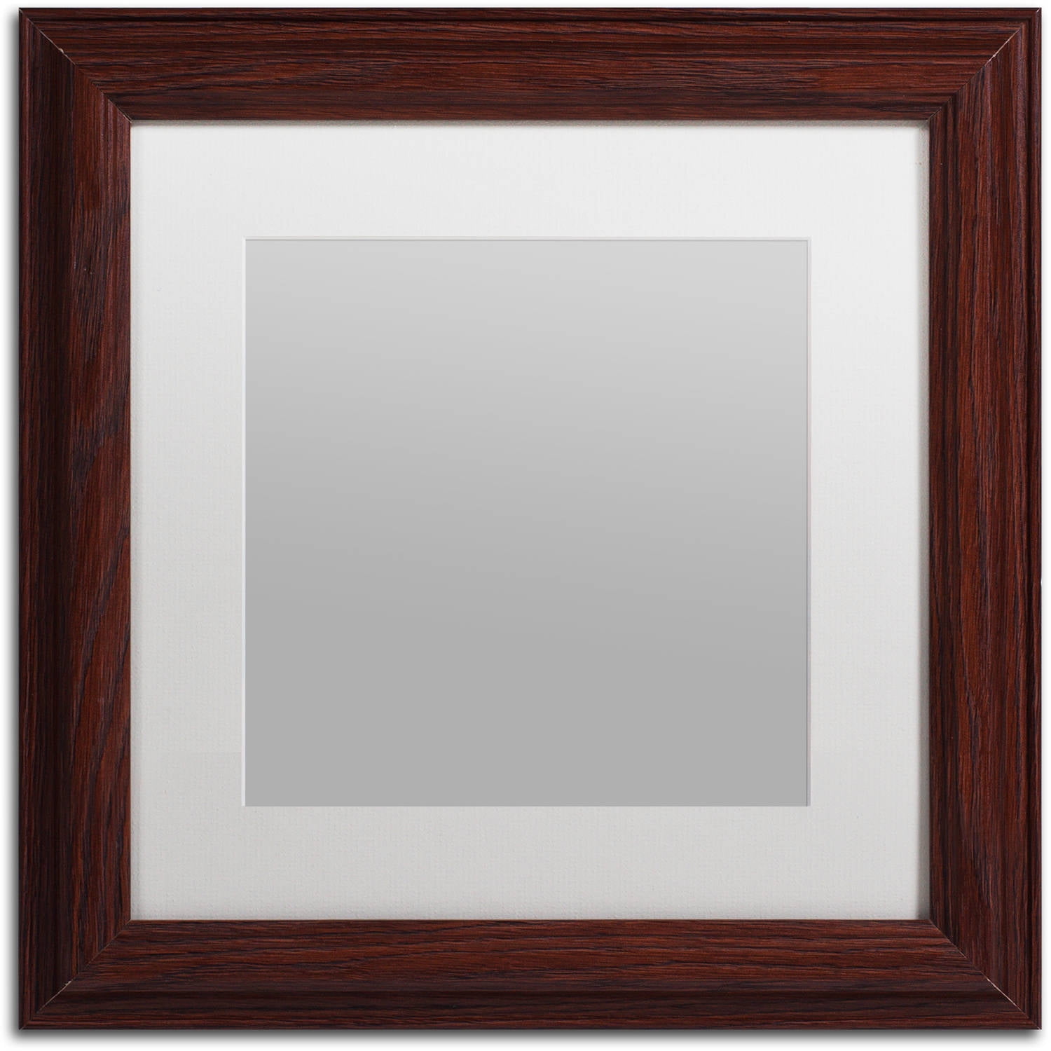 Trademark Fine Art Heavy Duty 11x11 Wood Picture Frame with 7x7 White Mat Trademark Fine Art Heavy Duty 11x11 Wood Picture Frame with 7x7 White Mat