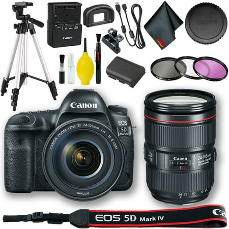 Canon EOS 5D Mark IV DSLR Camera with 24-105mm f/4L...