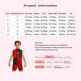 thumbnail image 5 of Hansber Boys Hip Hop Street Jazz Dance Outfit Kids Color Block Sleeveless Tank Top with Sequin Shorts Set Purple 16, 5 of 5