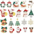 thumbnail image 1 of 1 caja de 40 piezas de 20 estilos de adornos de árbol de Navidad, adornos de Navidad, adornos de invierno, adornos de campana de Papá Noel., 1 of 9