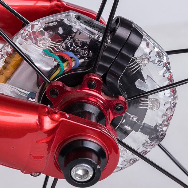 El eje de la rueda de la bicicleta enciende los accesorios universales del ciclismo de la luz de advertencia de la bicicleta 300mAh