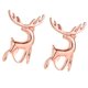 thumbnail image 3 of Qarigey 1 par de aretes con forma de animal, aretes de oreja, joyas de cobre para fiestas, festivales, plata brillante Ropa, zapatos y accesorios Miscelánea oro Qarigey AP000712-01, 3 of 6