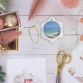 thumbnail image 6 of 3drose, Cook Islands, Rarotonga, Beach Hammock - Oc14 Mde0095 - Michael Defreitas, 3 inch Snowflake Porcelain Ornament, 6 of 7