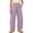 Purple, variant on SHTXOZHI Wide Leg Pants for Girls Loose Elastic High Waist Pants Solid Color Beach Vacation Bottoms with Pockets