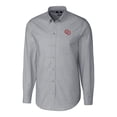 thumbnail image 2 of Men's Cutter & Buck Charcoal Oklahoma Sooners Stretch Oxford Big & Tall Long Sleeve Dress Shirt, 2 of 3
