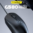 thumbnail image 3 of Souris, 3d -Volet Antidérapant Pc Compatible avec -Autocollant Antidérapant et 3d -Volet Optique Mat 1000dpi Compatible avec Windows Ordinateur Portable Pc Compatible Jeu Ordinateur Portable, 3 of 6