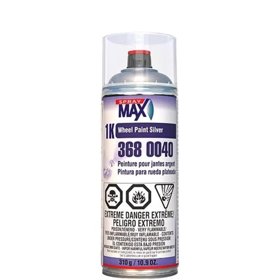 SprayMax SPM-3680040 1K Wheel Paint, Silver