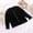 Black, variant on Spazoro Toddler Kids Girls Boys Sweatshirts, Fall Winter Crew Neck Long Sleeve Solid Color Tops for Childs Girls Boys Black Size 3-9 Months