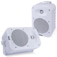 thumbnail image 1 of Par de altavoces Bluetooth para interiores y exteriores Pyle de 500 W, color blanco, 1 of 7