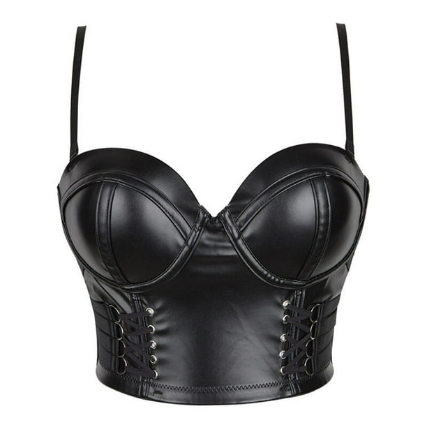 New Straps Sexy Corset Women Underwear Leather Body Bustier Overbus