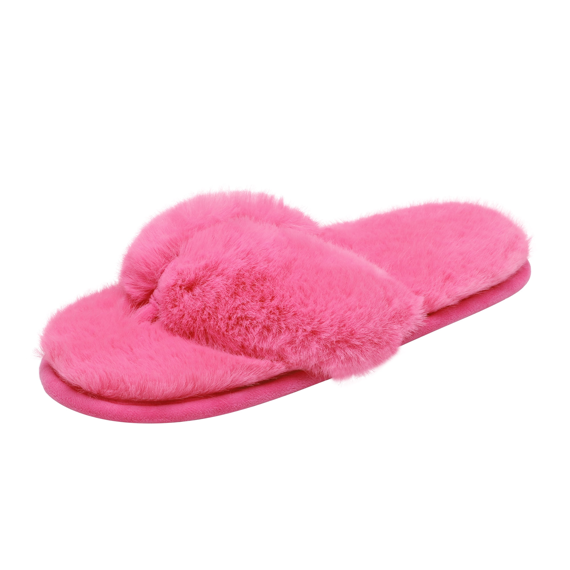 Winter 2018 Warm Soft Womens Fashion and Indoor Plush Slippers Australian U Style Cotton,Pink,8 