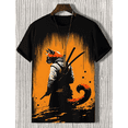 thumbnail image 4 of Camiseta de hombre con diseño de gato de anime, camiseta de manga corta con estampado 3D de dibujos animados, ropa de hombre, camiseta para hombre, camisetas casuales de uso diario vintage, 4 of 5