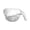 White, variant on Kitchen Colander with Handle, Rice Washing Bowl for Draining, Plastic Strainer Basket for Vegetables Fruits Pasta, 9x3.54 inches