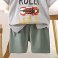thumbnail image 3 of Cethrio Boys Cotton Outfit Sets, Short Sleeve Printed Summer 2 PC Kids Clothing Sets Multicolor Size 1-2 T, 3 of 4
