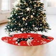 thumbnail image 5 of Christmas Tree Skirt Red Tree Skirts Border Collie Xmas Tree Skirt Tree Mat 48 Inch Dog Winter Christmas Decorations for Home, 5 of 6