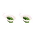 thumbnail image 1 of Inteprter Colador de cocina para colgar en el fregadero, escurridor de verduras, multifuncional, reutilizable, almacenamiento de filtro de Verde blanco 2piezas, 1 of 6