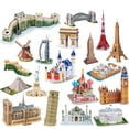 thumbnail image 3 of Edificio de fama mundial, modelo tridimensional ensamblado, rompecabezas de bricolaje, juegos educativos para niños, juguetes, juguetes para niños seitruly WJ3741-01B, 3 of 7
