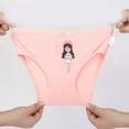 thumbnail image 3 of Tiijoy Girls Cotton Soft Briefs Cartoon Print Cute Underwear Panties, 4 Pack, Sizes 4-5, 3 of 7