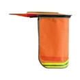 thumbnail image 4 of Protector de nuca para casco de seguridad, ala completa, para hombre y mujer. naranja alargada, 4 of 9