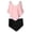 Pink2; Swimsuit Sets, variant on Stylish Bikini for Girls Summer Solid Color Two Piece Swimwear Beach Sports Outfit Comfortable Swim Black1 11 Years-12 Years