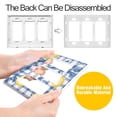 thumbnail image 4 of Yayeee Rocker Switch Wall Plate 3-Gang 6.5"x4.6" Home Decorative Outlet Cover, Light Lemon, 4 of 6