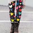 thumbnail image 4 of Neewe Women's Thick High Waist Yoga Pants,Heart Printed Tummy Control Workout Running Yoga Leggings for Women, 4 of 6