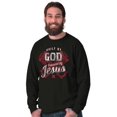 thumbnail image 5 of Built God Treasured Jesus Christ Long Sleeve TShirt Men Women Brisco Brands S, 5 of 6