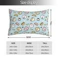 thumbnail image 2 of Kdxio Cotton Pillow Cases 14"x20" Pillowcases,Soft and Breathable Bedroom Pillow Cases-Rabbit Burger Coffee, 2 of 8