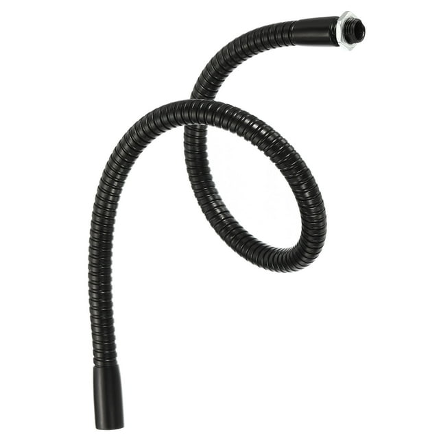 Manguera flexible de cuello de ganso de metal Uxcell para lámpara, micrófono, soporte para teléfono DIY Negro 15.7"
